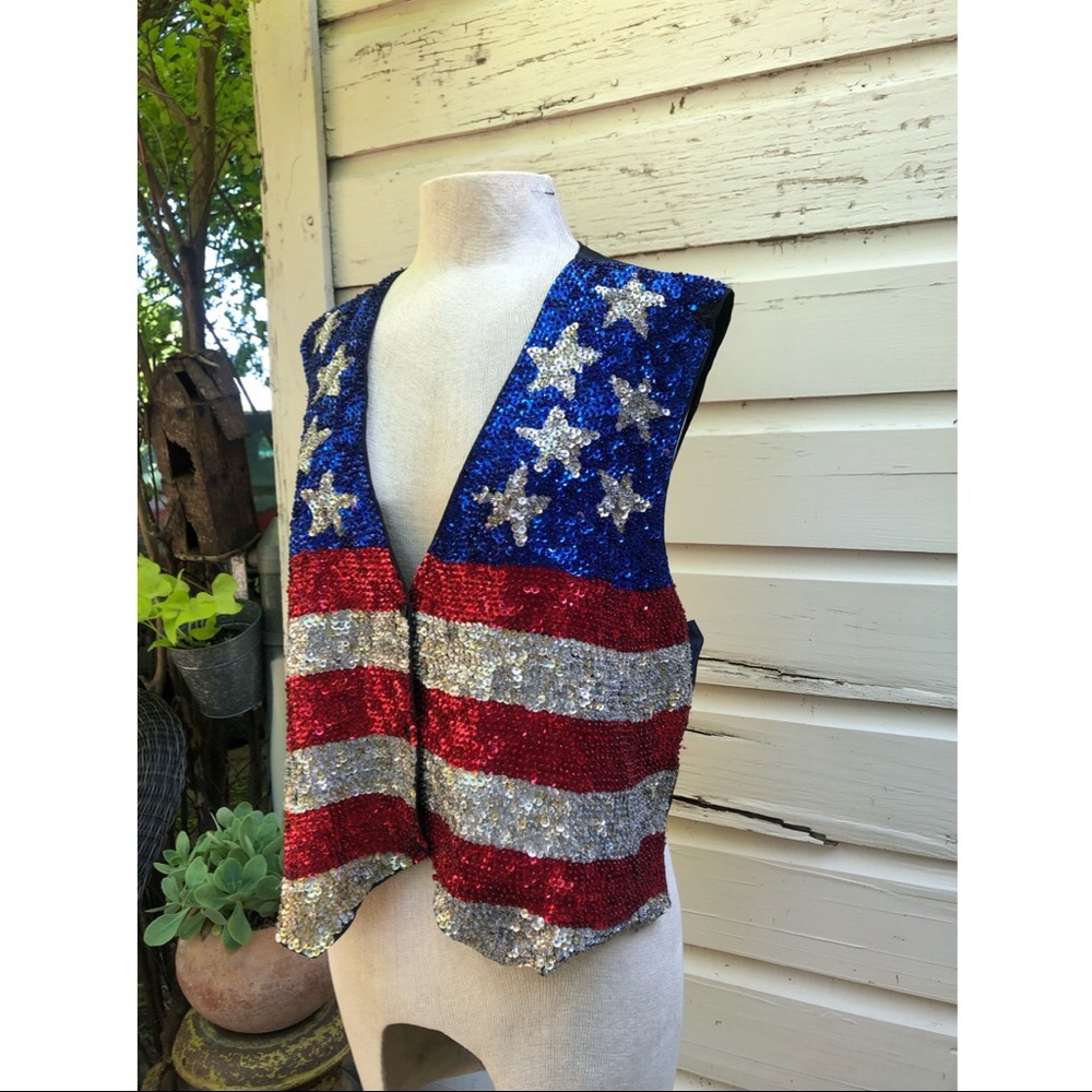 Vintage 80s American Sequin Vest